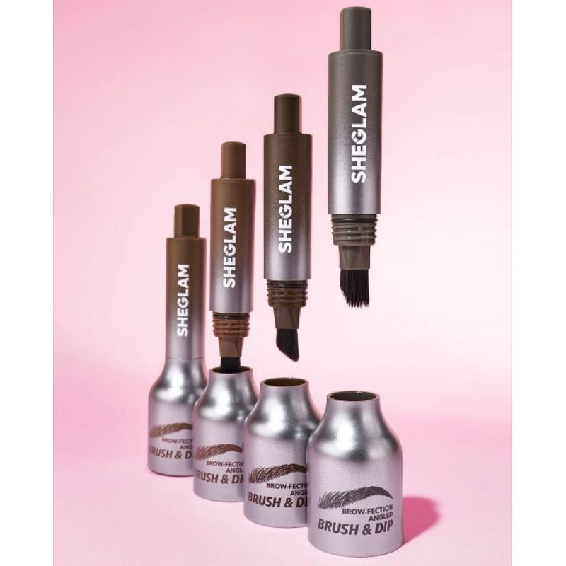 SHEGLAM Taupe Brow Fection Angled Brush & Dip